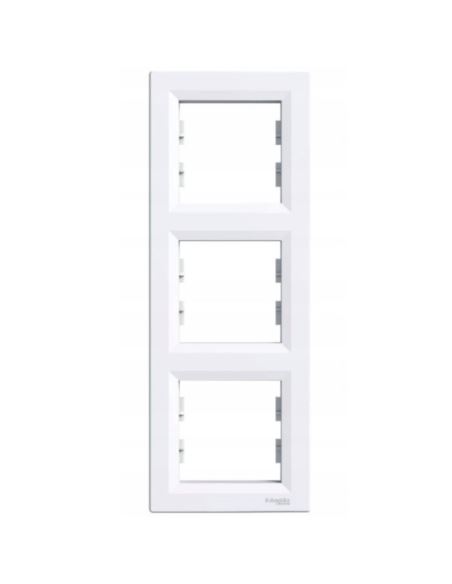 ASFORA Ramka 3-krotna pionowa  BIAŁA