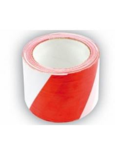 Folia ostrzegawcza biało-czerwona dwustronna