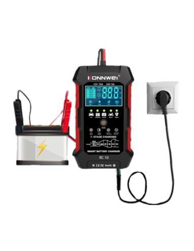 Prostownik automatyczny Konnwei RC-10 12V 24V 10A