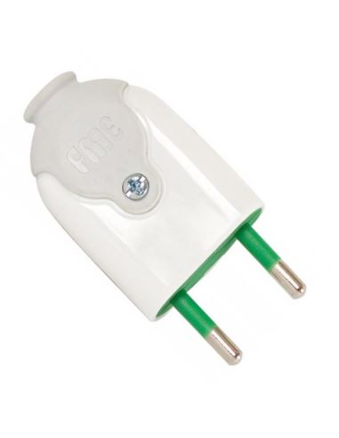 Wtyczka płaska biała