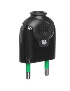 Wtyczka płaska czarna