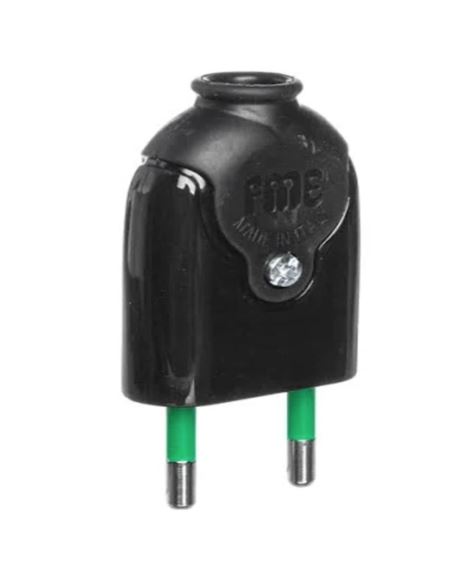 Wtyczka płaska czarna