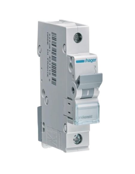 Wyłacznik nadprądowy Hager C16A 1P C16/1
