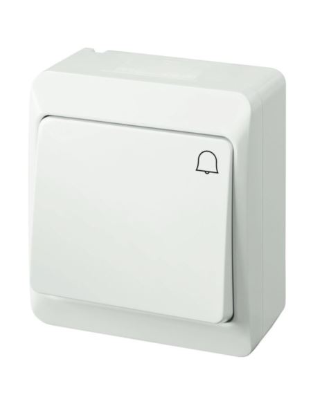HERMES Łącznik dzwonek IP44 ŁNT-1D biały