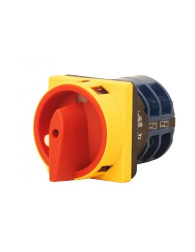 Wyłącznik 25A 0/1 3P tablicowy zamykany żół-czer.