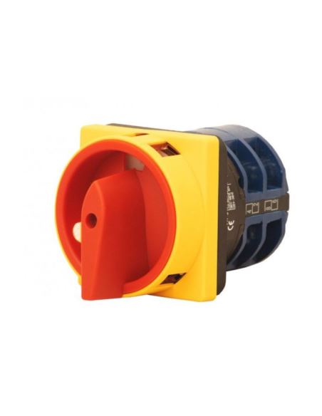 Wyłącznik 25A 0/1 3P tablicowy zamykany żół-czer.