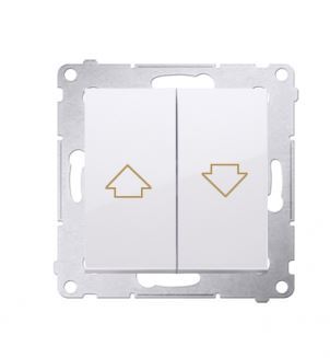 Simon54 Przycisk żaluzjowy roletowy biały