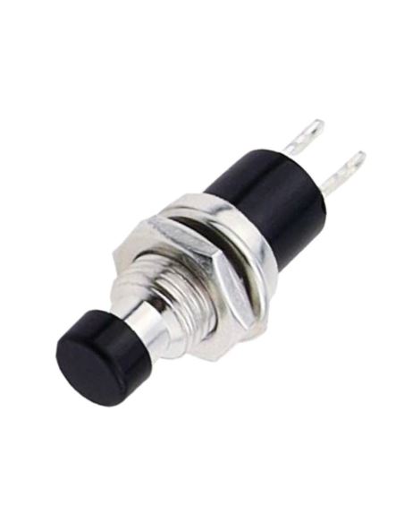 Przycisk chwilowy okrągły zwierny NO czarny PBS-11