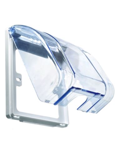 Osłona ścienna z klapką na gniazdko elektryczne