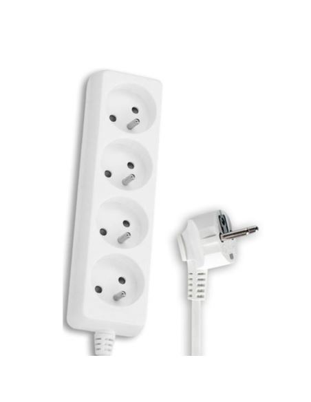 Przedłużacz 4 gniazda z uziem. 1,5m czarny+ wył.