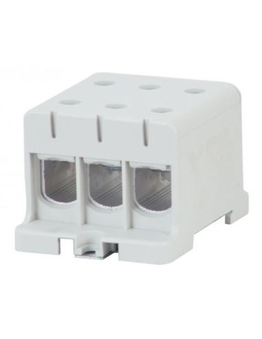 Złączka LZ 3x95/3x95mm2 szara na szynę TH35