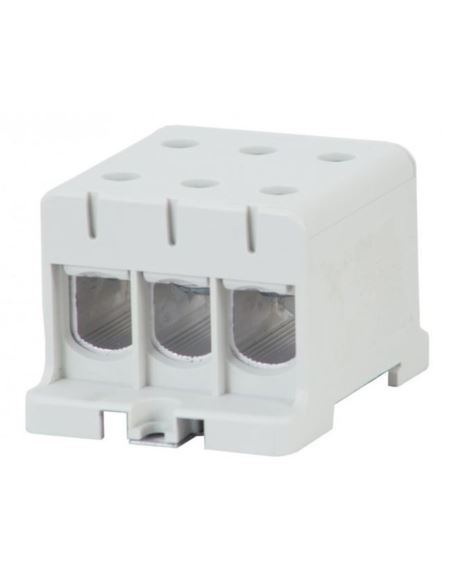 Złączka LZ 3x95/3x95mm2 szara na szynę TH35