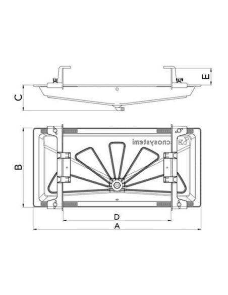 Taca ociekowa 850x400mm z termostatem SMART GREY