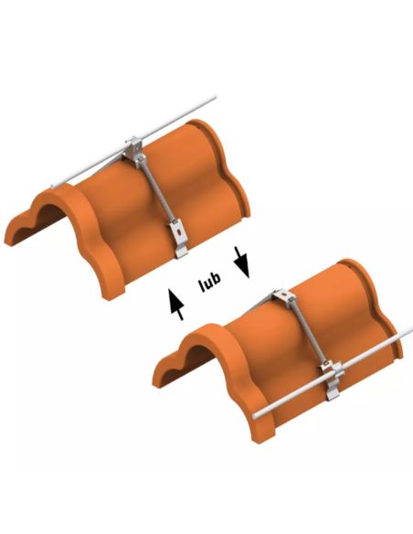 Uchwyt gąsiorowy sprężynowy AN-153EM/OH