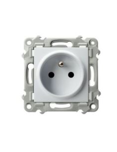 Szafir Gniazdo poj.z uziemieniem GP-1ZZ/m/00 biały