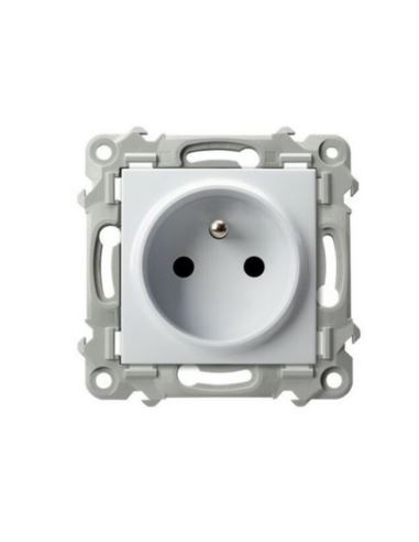 Szafir Gniazdo poj.z uziemieniem GP-1ZZ/m/00 biały