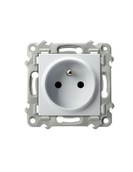 Szafir Gniazdo poj.z uziemieniem GP-1ZZ/m/00 biały