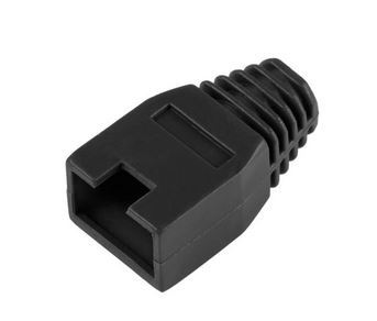 Osłona gumowa wtyku 8p8c RJ45 czarna