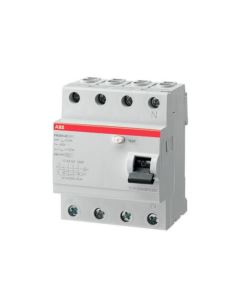Wyłącznik różnicowopr. AC ABB 4P 63A FH204