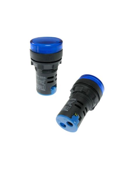 Kontrolka LED 220V niebieska 22mm AD16 1szt.