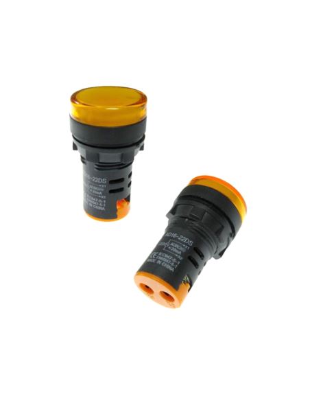 Kontrolka LED 220V żółta 22mm AD16 1szt.