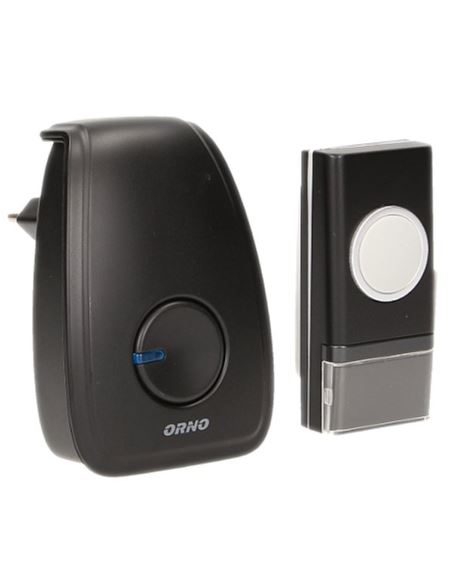 Dzwonek OPERA AC sieciowy czarny IP44 100m