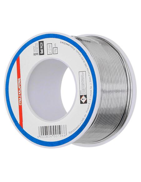 Cyna 100g 1mm SN60PB40 spoiwo z topnikiem