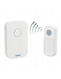 Dzwonek Fado AC sieciowy biały IP44 80m