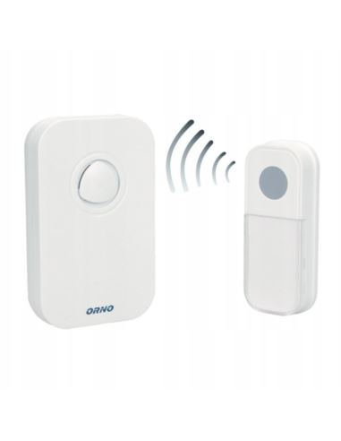 Dzwonek Fado AC sieciowy biały IP44 80m