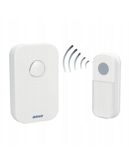 Dzwonek Fado AC sieciowy biały IP44 80m