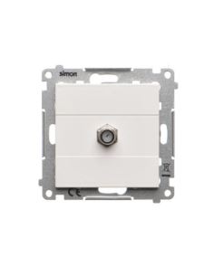 Simon55 gniazdo antenowe 1XF+ 1gn.komp.czarny mat