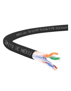 Przewód LAN UTP(U/UTP) kat.5e PE zewn. żelowany