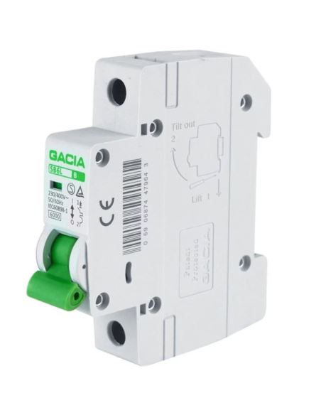 Wyłącznik nadprądowy GACIA B16A 1P 6kA 16A