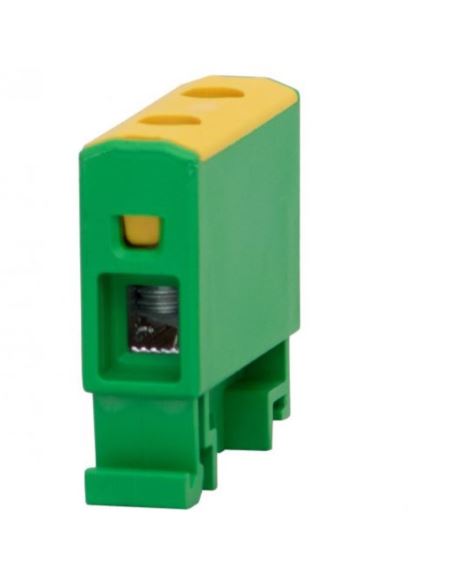 Złączka LZ 1,5mm2-16mm2 żółto-zielona na szynę TH