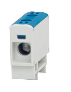 Złączka LZ 2,5mm2-35mm2 niebieska na szynę TH35