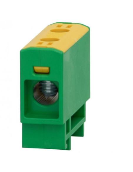 Złączka LZ 2,5mm2-35mm2 żółto-zielona na szynę TH3