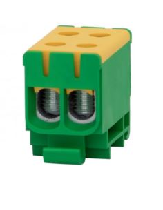 Złączka LZ 2x50/2x50mm2 żółto-zielon na szynę TH35