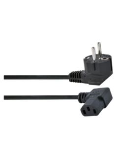 Kabel zasilający PC 1.5m komputerowy kątowy