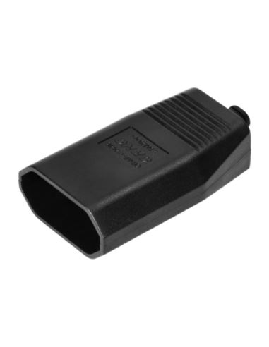 Gniazdo płaskie 230V bez uziemienia czarny 2,5A