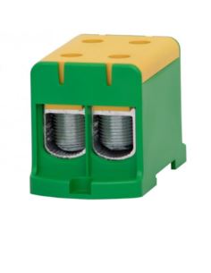 Złączka LZ 2x150/2x150mm2 żółt/ziel. na szynę TH35