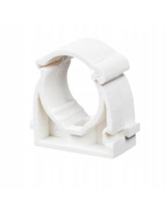 Uchwyt zamykany UZ-25 do montażu rur 25mm biały