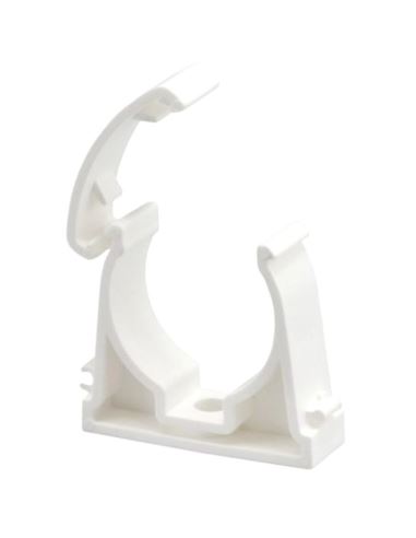 Uchwyt zamykany UZ-32 do montażu rur 32mm biały