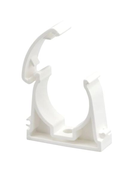 Uchwyt zamykany UZ-32 do montażu rur 32mm biały