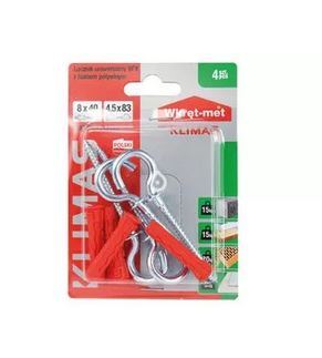 Kołek(łącz.) uniwer. z hakiem C BSFXC 8/40x83 4szt