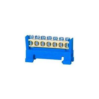 Listwa ochronna 7-modułowa 7x16mm2 niska niebieska