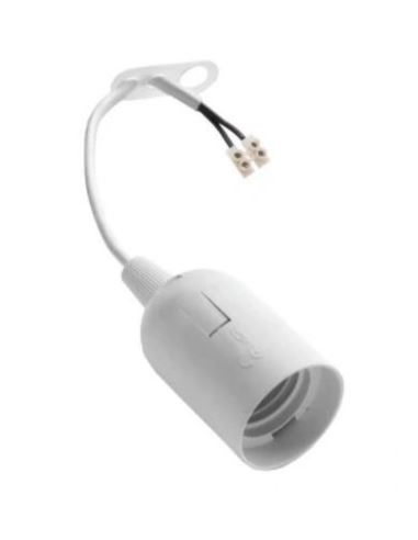 Oprawka termoplastyczna E27-6 z przewodem biała