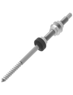 Śruba z podwójnym gwintem M10x200mm z nakr.i uszcz