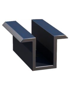 Klamra środkowa 50x25mm M8 CZARNA