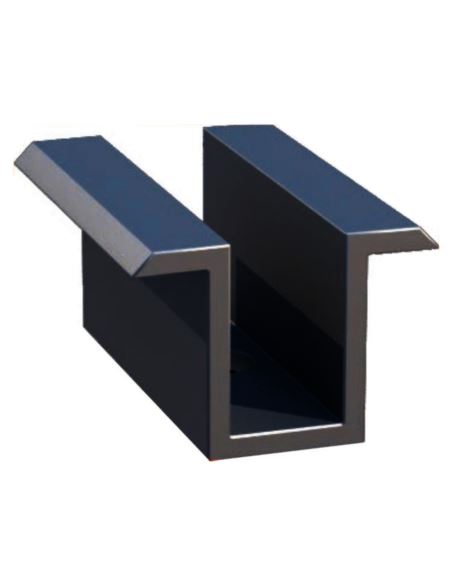 Klamra środkowa 50x25mm M8 CZARNA