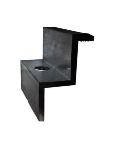 Klamra końcowa 50x30mm M8 CZARNA